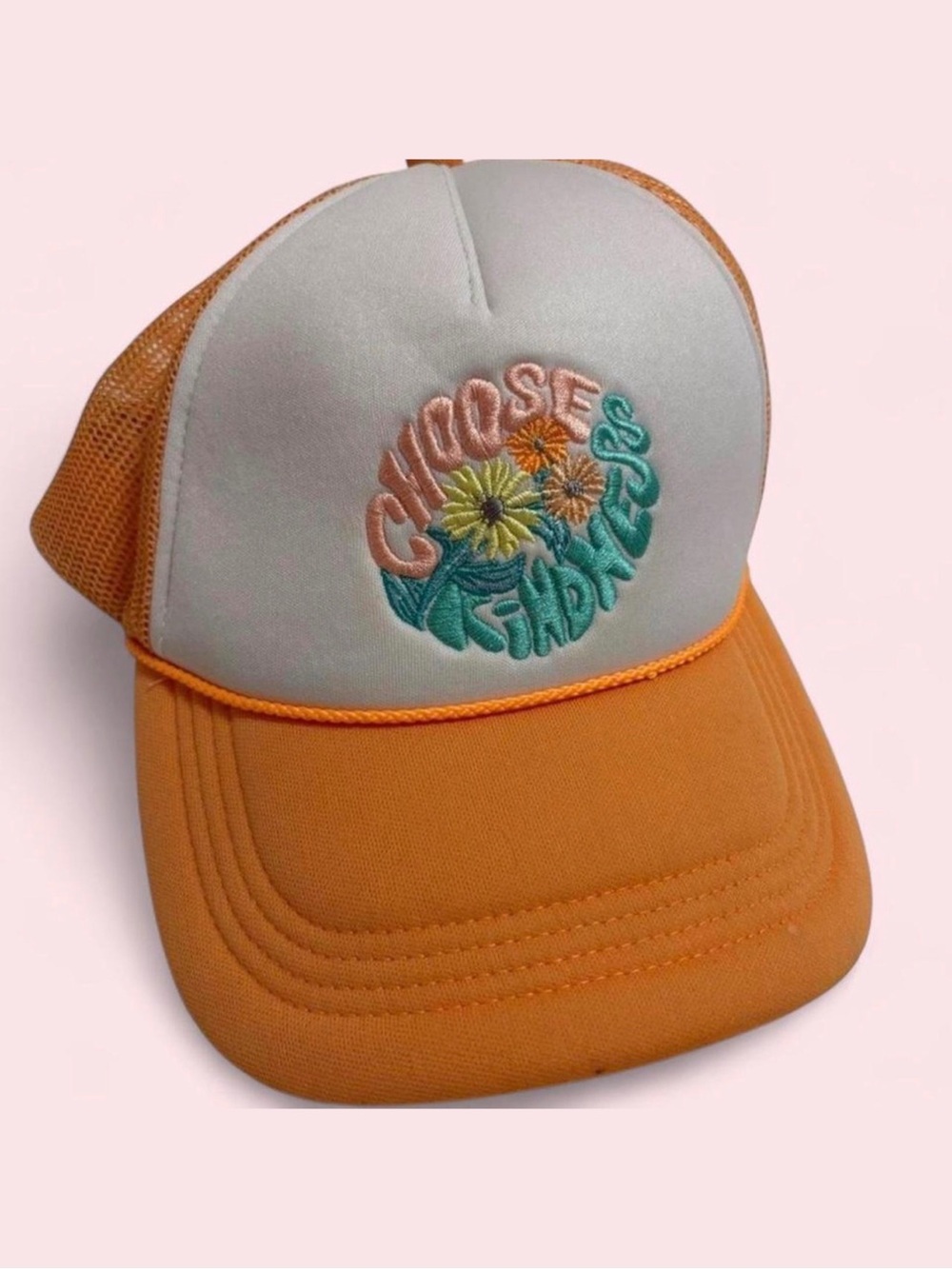 Orange and White Trucker Hat
